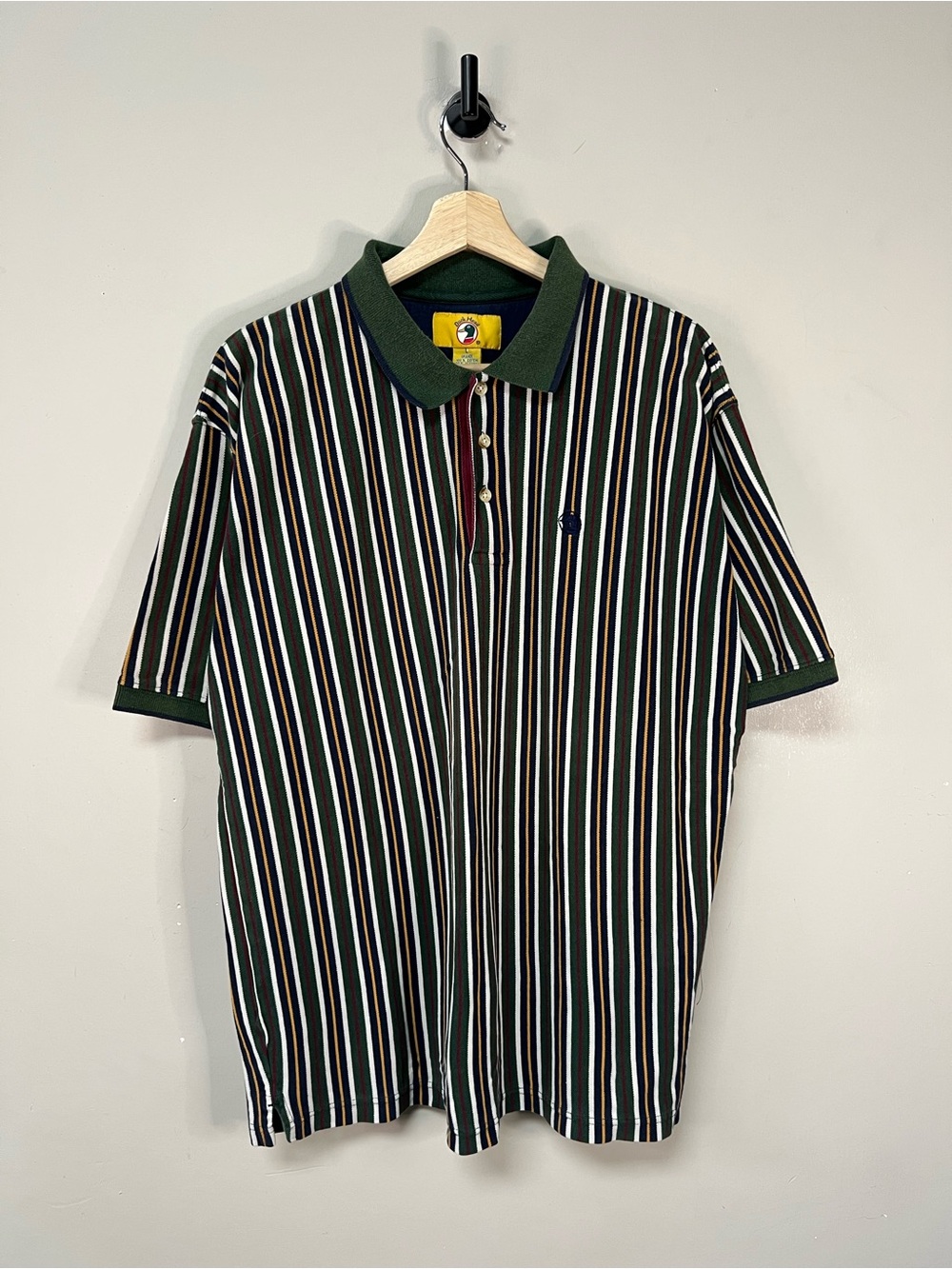 ‘90s Striped Polo Shirt